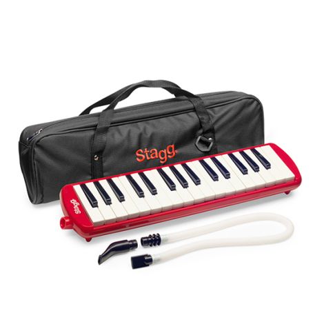 STAGG Melodica 32 Keys w/ Bag Red