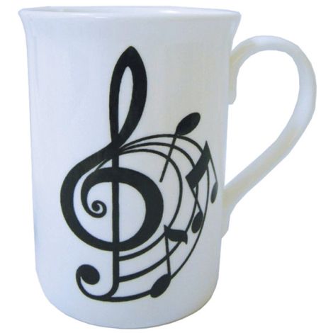 Music Gift Mug Spriral Treble Clef
