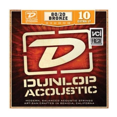 DUNLOP DAB1048 10-48  Bronze Acoustic Guitar Strings