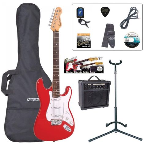 Encore E6 Electric Guitar Pack – Red