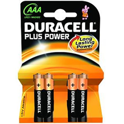 DURACELL Plus Power Aaa 4Pk Battery