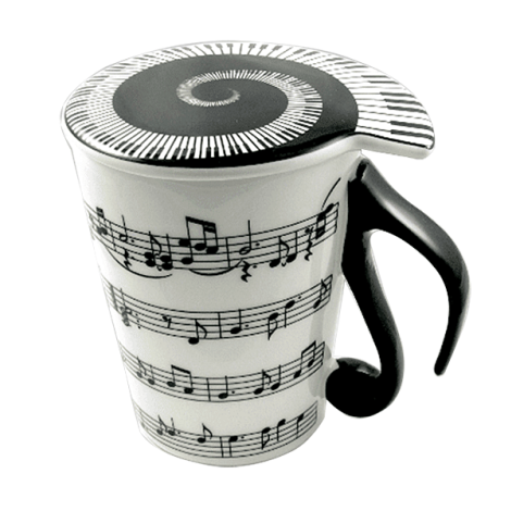 Mug With Lid Sheet Music Horizontal