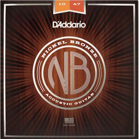 DADDARIO NB1047 10-47 Extra Light  Acoustic Guitar Strings Nickel Bronze