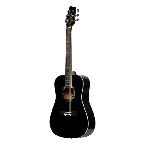 STAGG 3/4 Dreadnought Acoustic Guitar Lefthanded Black