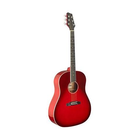 STAGG SA35 DS-TR Acoustic Guitar  Slope SH T Red