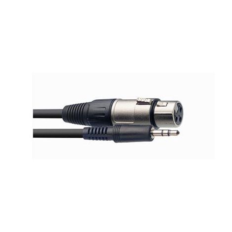 STAGG SAC3MPSBXF 3M/10F Audio Min.St.Plug-XLRF Cable