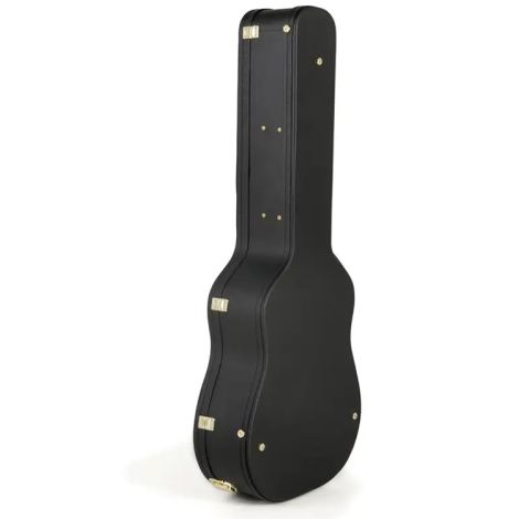 KODA Acoustic Arch Top Wooden Black Case, 7mm Red Plush Interior