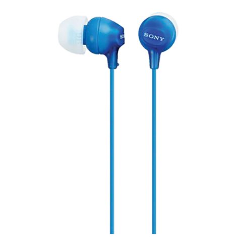 SONY MDR-EX15LP In Ear Earphones with Silicon Earbuds Blue