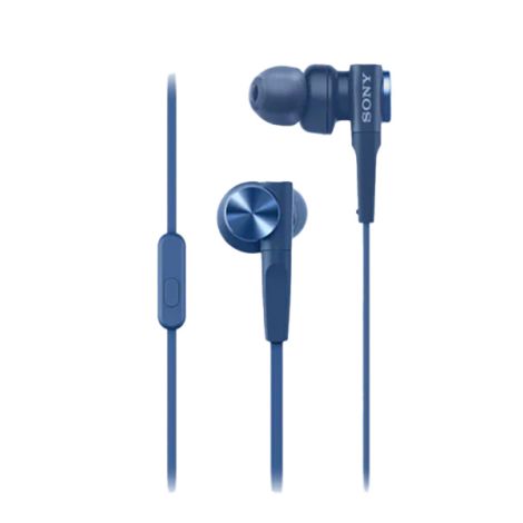 SONY Blue In-Ear Headphone MDR-XB55AP