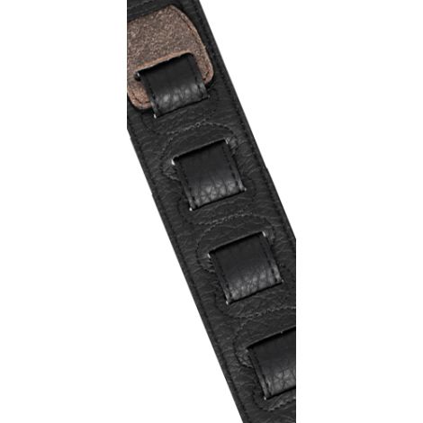STAGG Raw Leather Padded Strap Brown 