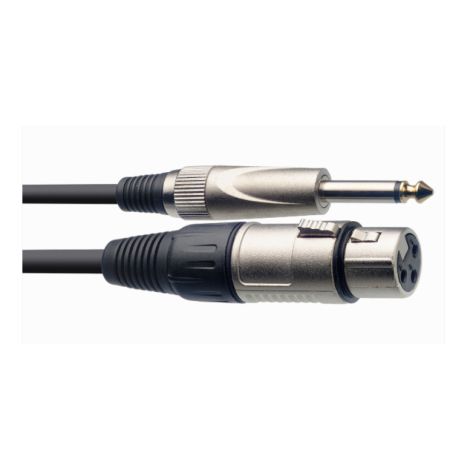 STAGG 1M/3FT XLR TO JACK MIC CABLE