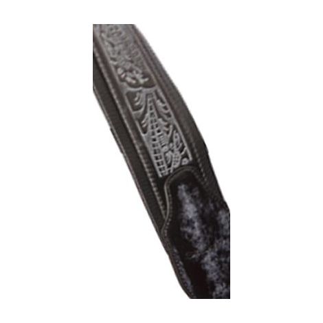 STAGG Padded Leather Style Strap Black