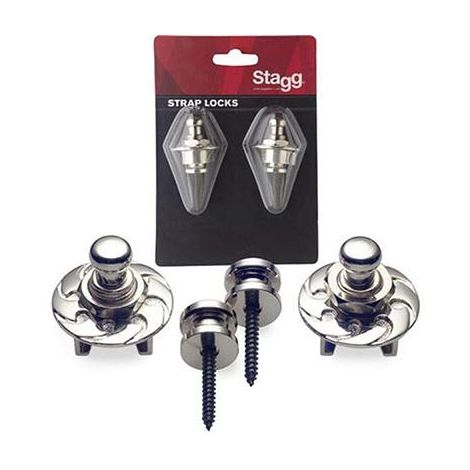 STAGG STRAP BUTTON AND LOCK CHROME