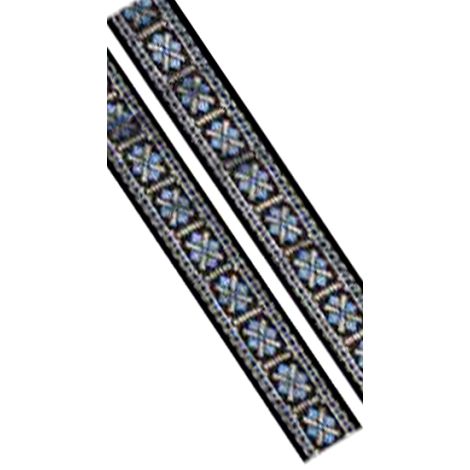 STAGG Woven Nylon Strap Cross Blue