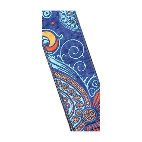 STAGG Woven Strap Paisley 2 Blue