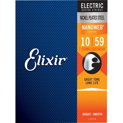 ELIXIR - Electric Nanoweb Nickel 7 String Light/Heavy ( 10-59 )