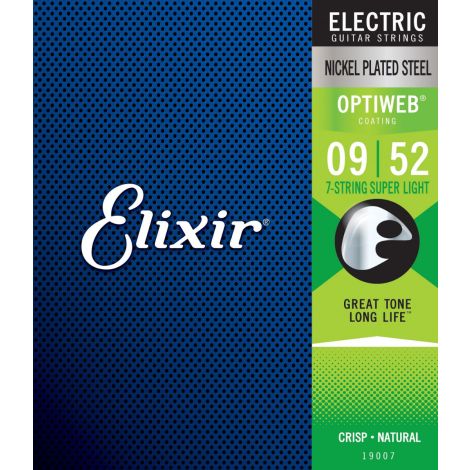 ELIXIR - Electric OPTIWEB Nickel 7 String Super Light ( 9-52 )
