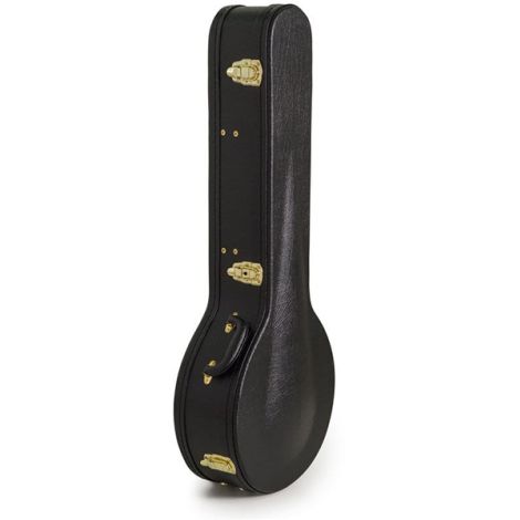 Koda Banjo Hardcase 19 Fret Arch Top Wooden Black 7mm Black Plush Interior