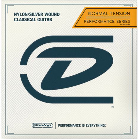 DUNLOP CLASSICAL NYLON STRINGS CRYSTAL/SILVER WOUND NORMAL TENSION