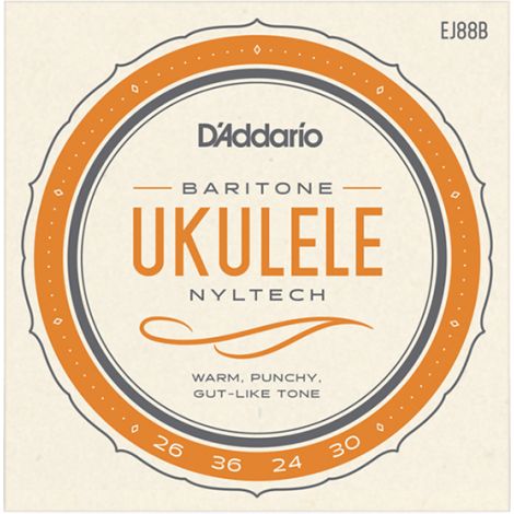 DADDARIO EJ88B 26-36 Set Baritone Ukulele Nylon Tech