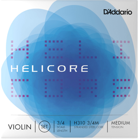 DADDARIO H310 Helicore Violin Strings Set 3/4 Medium