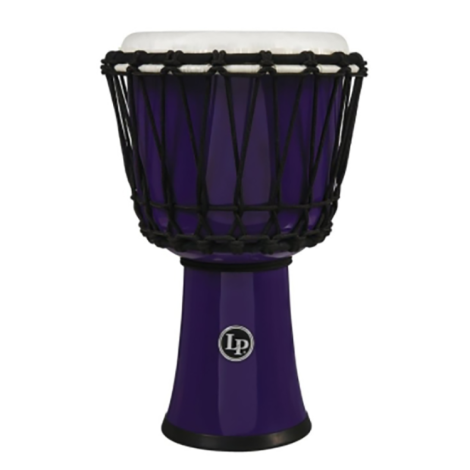 Latin Percussion DJEMBE World 7-Inch Rope Tuned Circle Purple