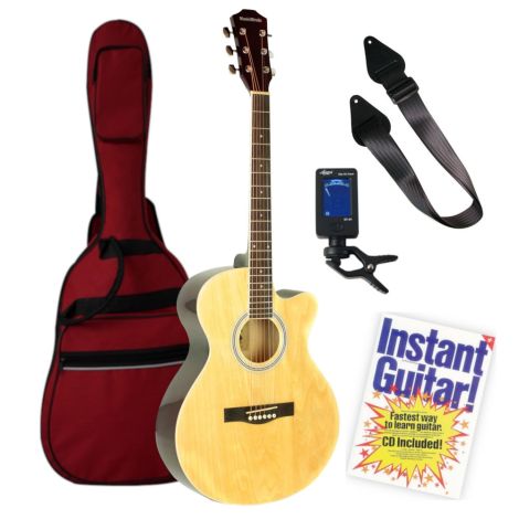 MUSIC MINDS CUTAWAY Acoustic Guitar Beginners Pack 